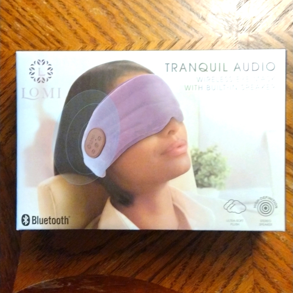 Lomi Tranquil Audio wireless eye mask with built-in speaker